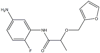 N-(5-amino-2-fluorophenyl)-2-(2-furylmethoxy)propanamide 结构式