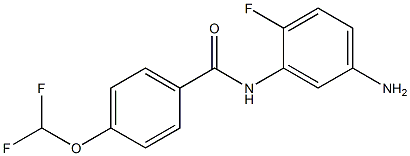 N-(5-amino-2-fluorophenyl)-4-(difluoromethoxy)benzamide 结构式