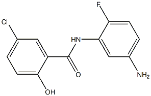 N-(5-amino-2-fluorophenyl)-5-chloro-2-hydroxybenzamide 结构式