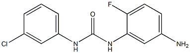 N-(5-amino-2-fluorophenyl)-N'-(3-chlorophenyl)urea 结构式