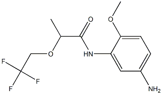 N-(5-amino-2-methoxyphenyl)-2-(2,2,2-trifluoroethoxy)propanamide 结构式