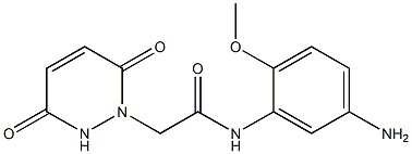 N-(5-amino-2-methoxyphenyl)-2-(3,6-dioxo-3,6-dihydropyridazin-1(2H)-yl)acetamide 结构式