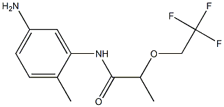 N-(5-amino-2-methylphenyl)-2-(2,2,2-trifluoroethoxy)propanamide 结构式