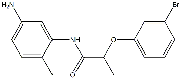 N-(5-amino-2-methylphenyl)-2-(3-bromophenoxy)propanamide 结构式