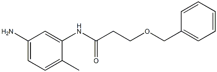 N-(5-amino-2-methylphenyl)-3-(benzyloxy)propanamide 结构式