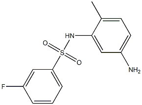 N-(5-amino-2-methylphenyl)-3-fluorobenzenesulfonamide 结构式
