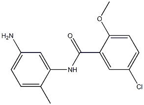 N-(5-amino-2-methylphenyl)-5-chloro-2-methoxybenzamide 结构式