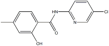 N-(5-chloropyridin-2-yl)-2-hydroxy-4-methylbenzamide 结构式