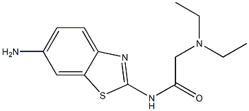 N-(6-amino-1,3-benzothiazol-2-yl)-2-(diethylamino)acetamide 结构式