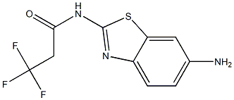 N-(6-amino-1,3-benzothiazol-2-yl)-3,3,3-trifluoropropanamide 结构式