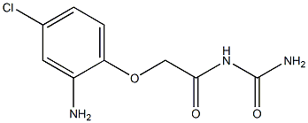 N-(aminocarbonyl)-2-(2-amino-4-chlorophenoxy)acetamide 结构式