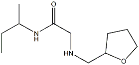 N-(butan-2-yl)-2-[(oxolan-2-ylmethyl)amino]acetamide 结构式