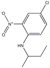 N-(butan-2-yl)-4-chloro-2-nitroaniline 结构式