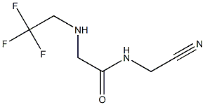 N-(cyanomethyl)-2-[(2,2,2-trifluoroethyl)amino]acetamide 结构式