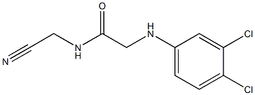 N-(cyanomethyl)-2-[(3,4-dichlorophenyl)amino]acetamide 结构式