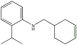 N-(cyclohex-3-en-1-ylmethyl)-2-(propan-2-yl)aniline 结构式