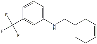 N-(cyclohex-3-en-1-ylmethyl)-3-(trifluoromethyl)aniline 结构式