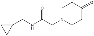 N-(cyclopropylmethyl)-2-(4-oxopiperidin-1-yl)acetamide 结构式