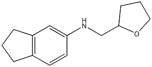 N-(oxolan-2-ylmethyl)-2,3-dihydro-1H-inden-5-amine 结构式