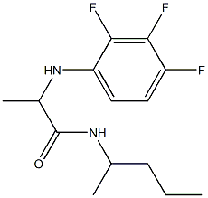 N-(pentan-2-yl)-2-[(2,3,4-trifluorophenyl)amino]propanamide 结构式