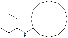 N-(pentan-3-yl)cyclododecanamine 结构式