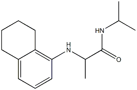 N-(propan-2-yl)-2-(5,6,7,8-tetrahydronaphthalen-1-ylamino)propanamide 结构式