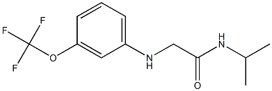 N-(propan-2-yl)-2-{[3-(trifluoromethoxy)phenyl]amino}acetamide 结构式