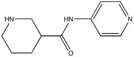 N-(pyridin-4-yl)piperidine-3-carboxamide 结构式