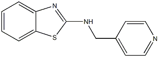 N-(pyridin-4-ylmethyl)-1,3-benzothiazol-2-amine 结构式