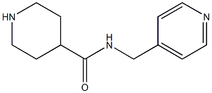 N-(pyridin-4-ylmethyl)piperidine-4-carboxamide 结构式