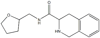 N-(tetrahydrofuran-2-ylmethyl)-1,2,3,4-tetrahydroisoquinoline-3-carboxamide 结构式