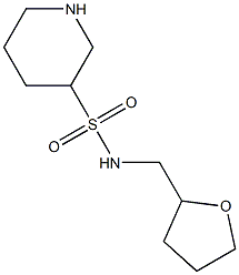 N-(tetrahydrofuran-2-ylmethyl)piperidine-3-sulfonamide 结构式