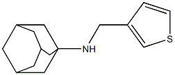 N-(thiophen-3-ylmethyl)adamantan-1-amine 结构式