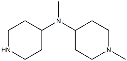 N,1-dimethyl-N-piperidin-4-ylpiperidin-4-amine 结构式