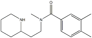 N,3,4-trimethyl-N-[2-(piperidin-2-yl)ethyl]benzamide 结构式