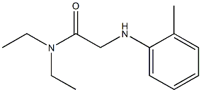 N,N-diethyl-2-[(2-methylphenyl)amino]acetamide 结构式