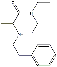 N,N-diethyl-2-[(2-phenylethyl)amino]propanamide 结构式