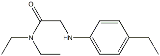 N,N-diethyl-2-[(4-ethylphenyl)amino]acetamide 结构式