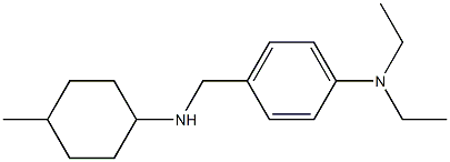 N,N-diethyl-4-{[(4-methylcyclohexyl)amino]methyl}aniline 结构式