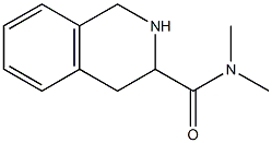 N,N-dimethyl-1,2,3,4-tetrahydroisoquinoline-3-carboxamide 结构式