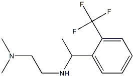 N,N-dimethyl-N'-{1-[2-(trifluoromethyl)phenyl]ethyl}ethane-1,2-diamine 结构式