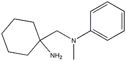 N-[(1-aminocyclohexyl)methyl]-N-methylaniline 结构式