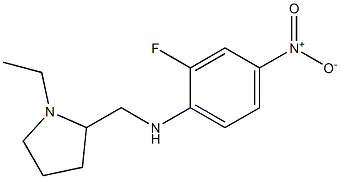 N-[(1-ethylpyrrolidin-2-yl)methyl]-2-fluoro-4-nitroaniline 结构式