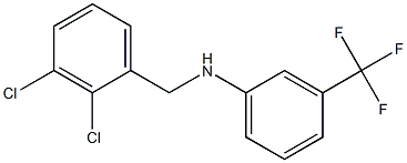 N-[(2,3-dichlorophenyl)methyl]-3-(trifluoromethyl)aniline 结构式