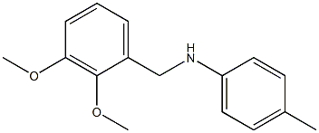 N-[(2,3-dimethoxyphenyl)methyl]-4-methylaniline 结构式