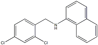 N-[(2,4-dichlorophenyl)methyl]naphthalen-1-amine 结构式