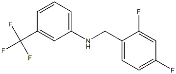 N-[(2,4-difluorophenyl)methyl]-3-(trifluoromethyl)aniline 结构式