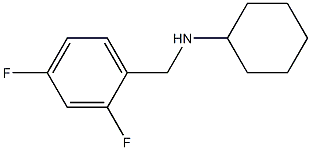 N-[(2,4-difluorophenyl)methyl]cyclohexanamine 结构式