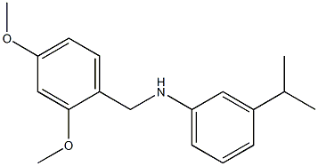N-[(2,4-dimethoxyphenyl)methyl]-3-(propan-2-yl)aniline 结构式