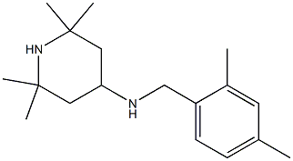 N-[(2,4-dimethylphenyl)methyl]-2,2,6,6-tetramethylpiperidin-4-amine 结构式